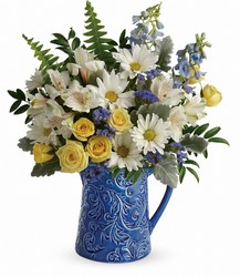 Teleflora's Bright Skies Bouquet from Krupp Florist, your local Belleville flower shop